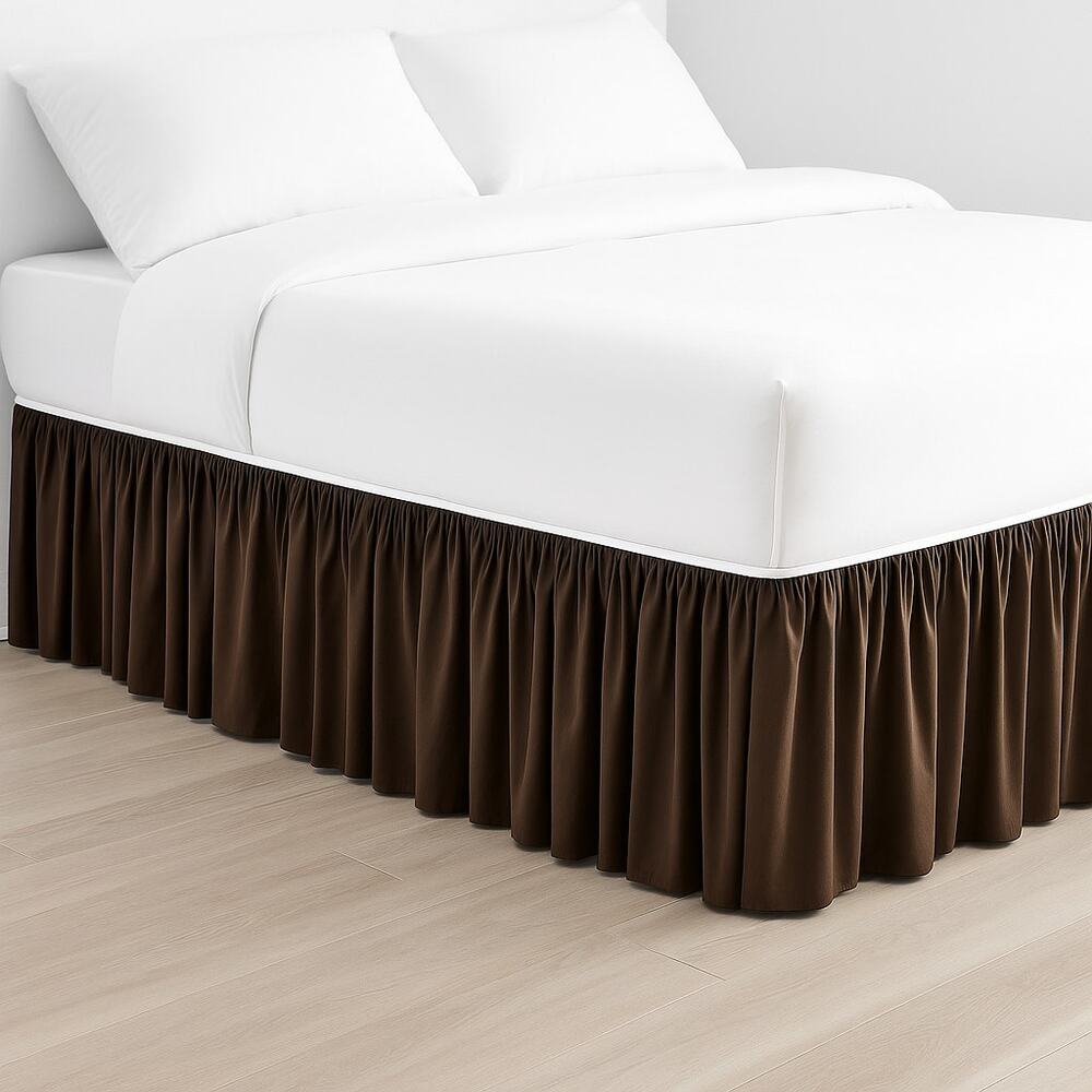 Duck River Brown Pleated Bed Skirt RN#99091 – 100% Polyester